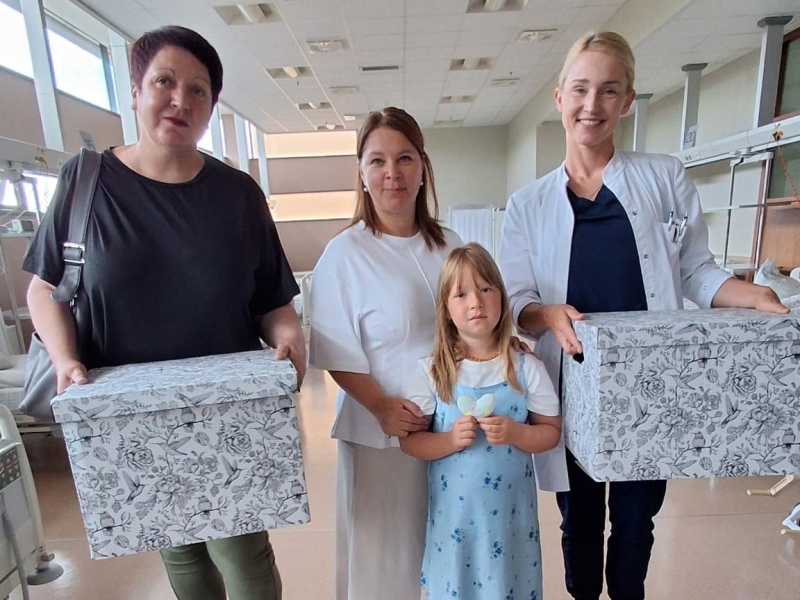 Drosmes kaste mazajiem pacientiem – sirsnīgs VSAC Kurzeme filiāles "Iļģi" darbinieku sveiciens
