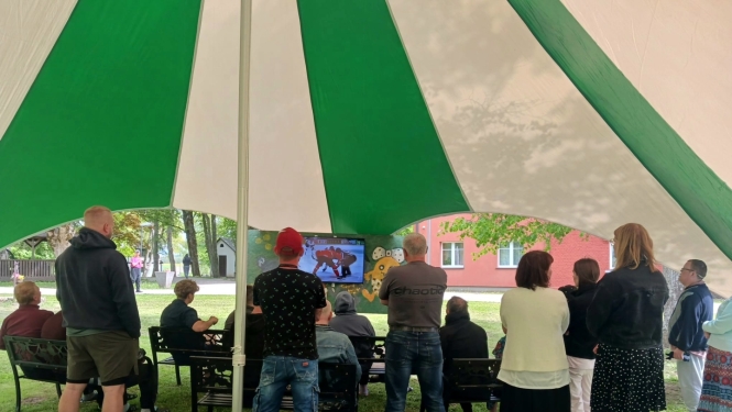 Hokeja emocijas kopā filiālē “Aizvīķi”
