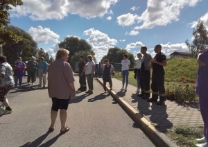 Praktiskās mācības ar evakuāciju ugunsgrēka gadījumā