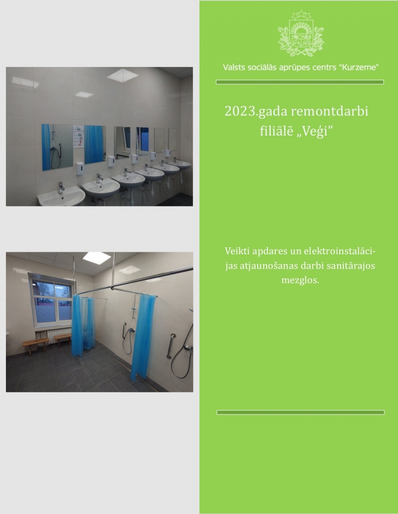 Veiktie remontdarbi Veģi