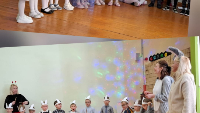 Filiālē “Iļģi” 8. aprīļa rītā, ar krāšņu koncertu viesojās  Durbes PII “Ābolītis” bērni