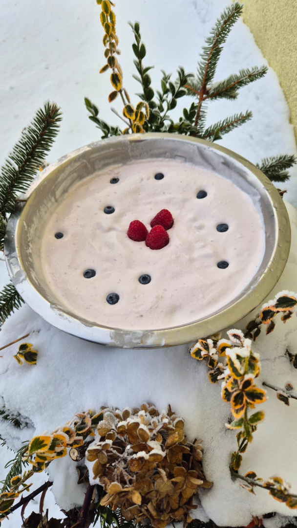 Ziema aiz loga, saldējums uz goda