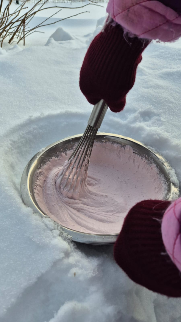 Ziema aiz loga, saldējums uz goda