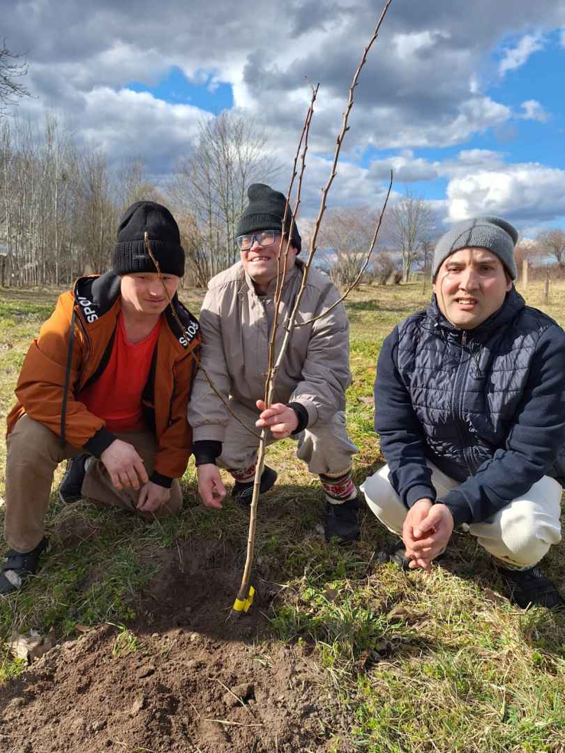“Apstādīsim Latviju ar augļu kokiem” Veģos – kopā stādīts nākotnes prieks