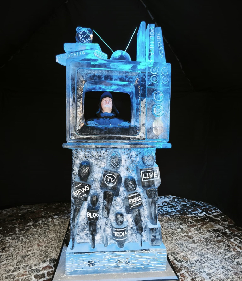 Ledus mākslas burvība Jelgavā – aukstums mūs nebaida!