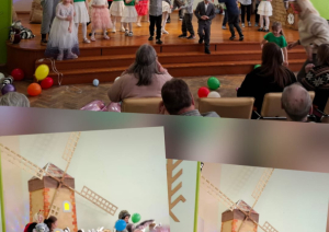 Filiālē “Iļģi” 8. aprīļa rītā, ar krāšņu koncertu viesojās  Durbes PII “Ābolītis” bērni